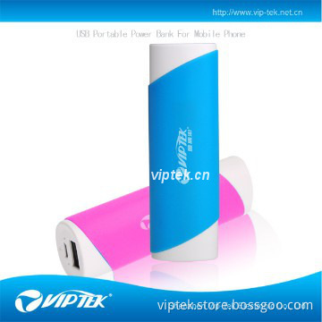 VIPTEK NEW FASHIONABLE OEM 2000mah/2200mah2600mAh portable power bank